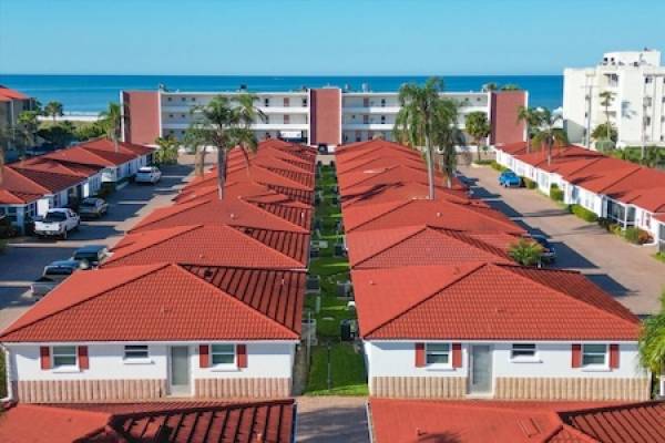 aerial view of vacation villas at Casa Blanca